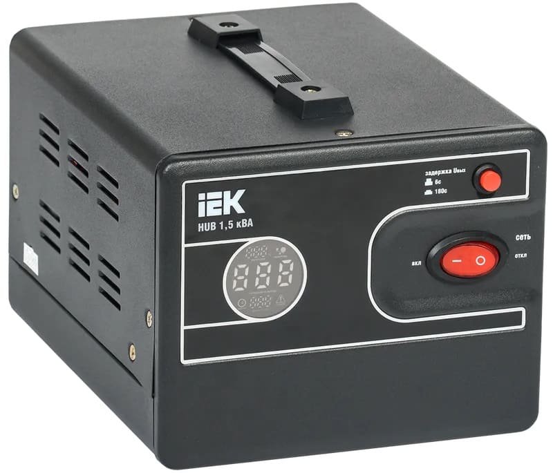 Стабилизатор напряжения IEK (1,5 кВТ, 140  - 260 В, однофазный, (IVS21-1-D15-13))
