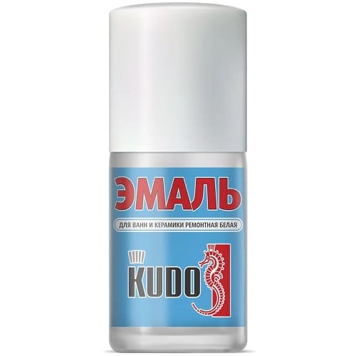 ЭМАЛЬ  KUDO (15 мл, Для ванн и керамики, белый, (KU-7К1301))