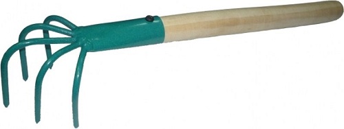 РЫХЛИТЕЛЬ (5 зубчиков, с деревяной ручкой, (7118))