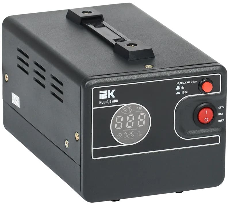Стабилизатор напряжения IEK (0,5 кВТ, 140  - 260 В, однофазный, (IVS21-1-D05-13))
