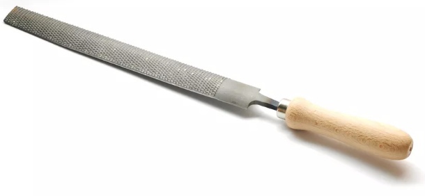 РАШПИЛЬ  ВОЛЖСКИЙ ИНСТРУМЕНТ (200 №2, плоский с деревянной ручкой, (5303006))