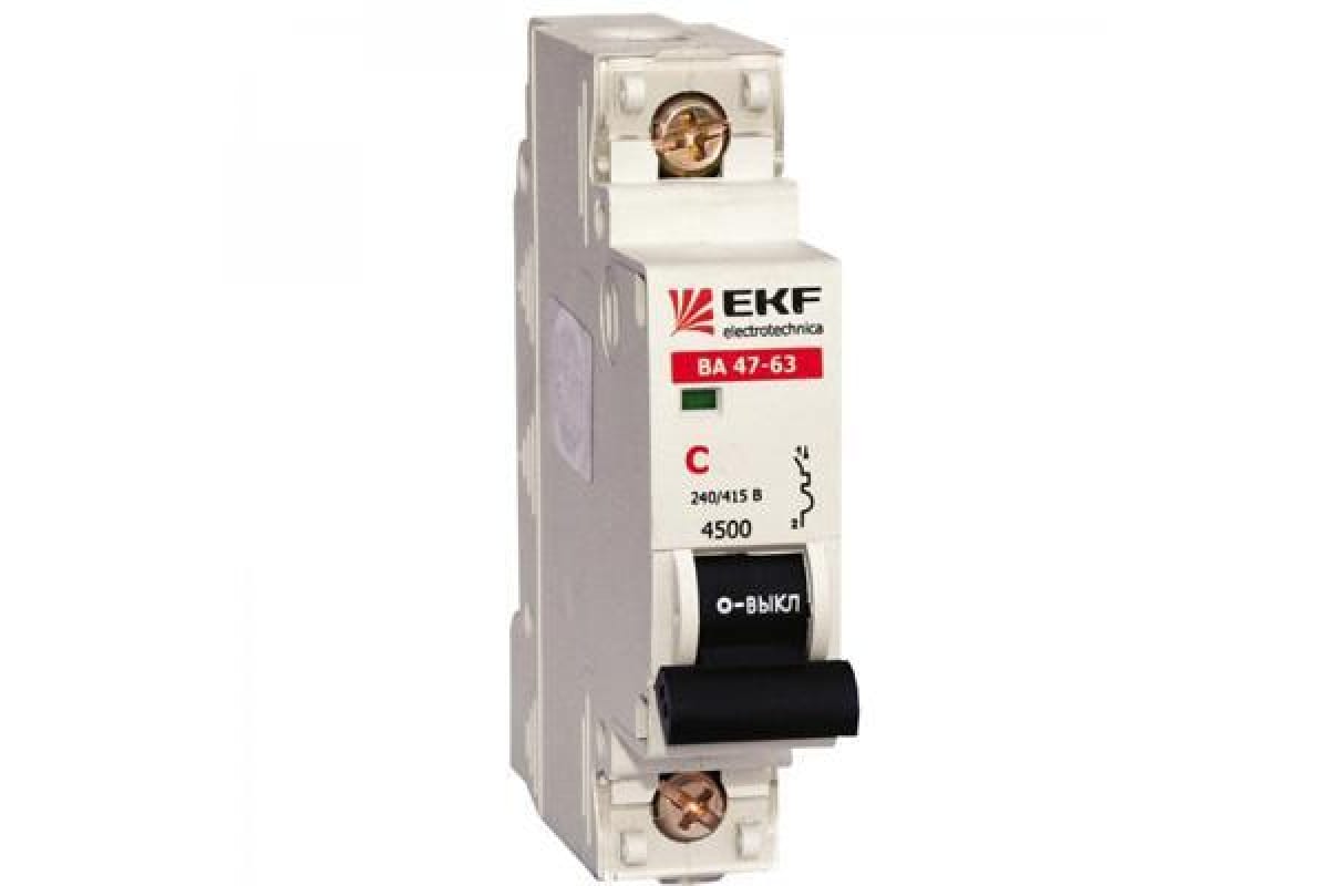 Выключатель автоматический ВА 47-63 EFK (50 А, 1 полюс, (mcb4763-1-50C-pro))