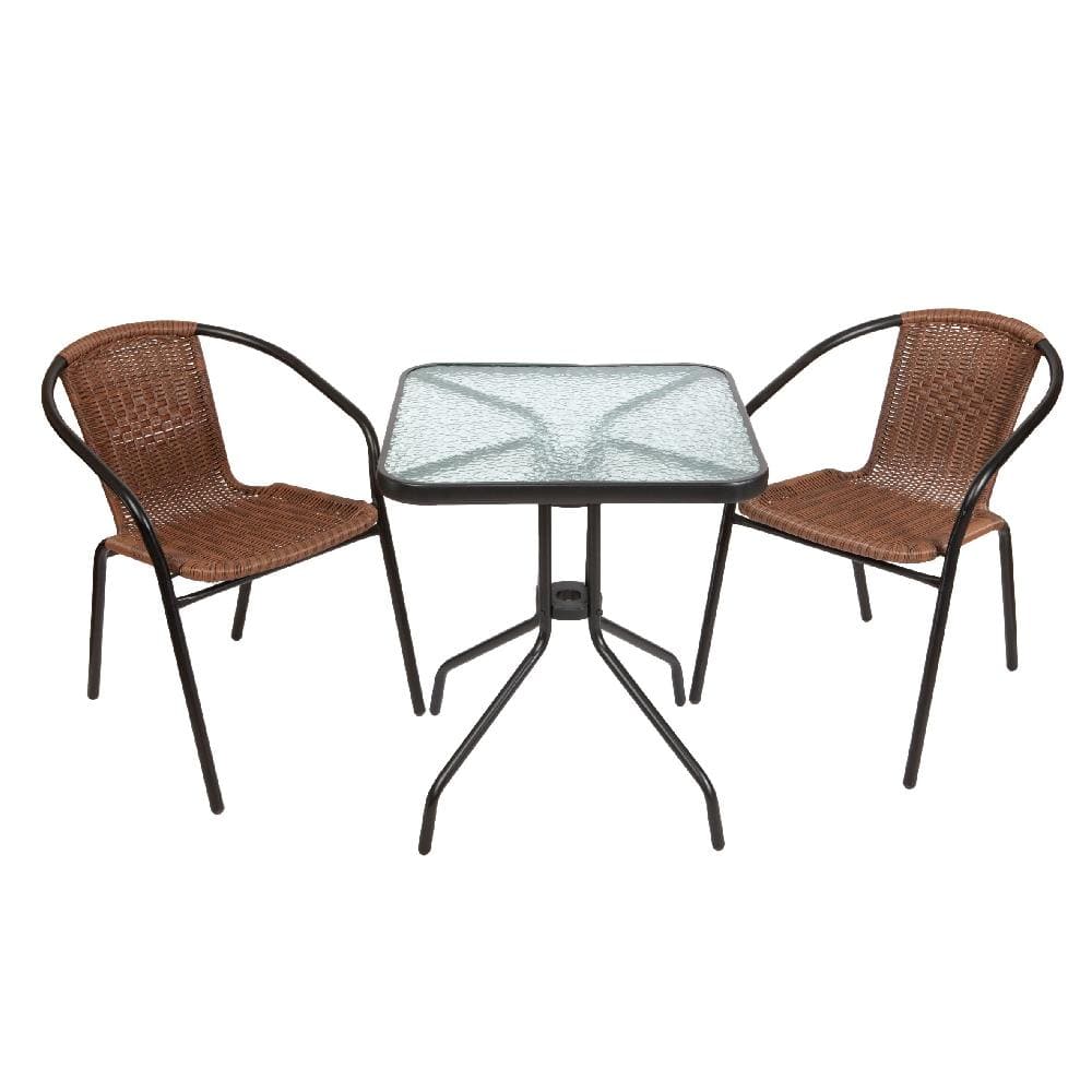 Комплект мебели (Bistro квадратный стол и 2 кресла (220021+220020))
