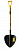 Лопата совковая ZINLER (960 мм, щебеночная, с дер/черенком+ручка, ЛСЩЧ3р)